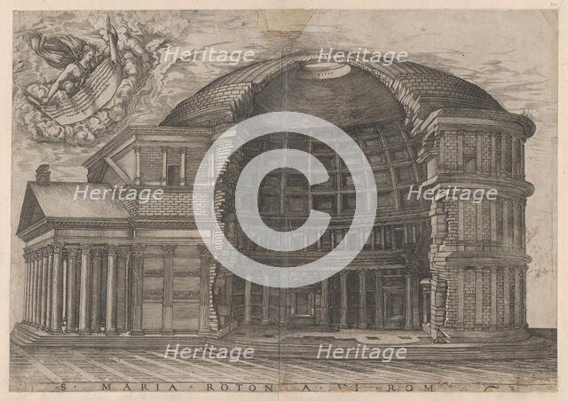 Speculum Romanae Magnificentiae: The Pantheon, 16th century., 16th century. Creator: Anon.