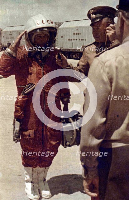 Valentina Tereshkova, Russian cosmonaut, Baikonur Cosmodrome, USSR, 16 June 1963. Artist: Unknown