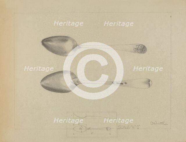 Silver Spoon, 1935/1942. Creator: Charlotte Winter.