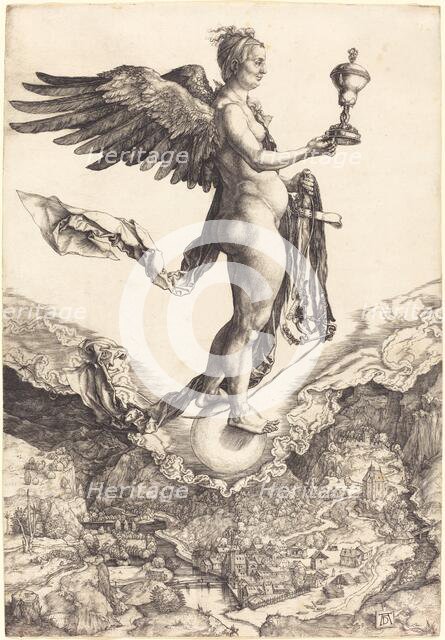 Nemesis (The Great Fortune), c. 1501/1502. Creator: Albrecht Durer.