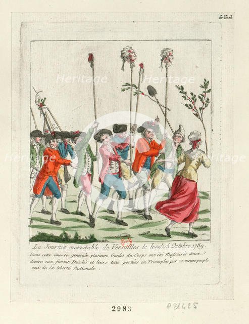 A Memorable Day at Versailles, 1789, 1789. Creator: Anonymous.