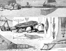 The International Fisheries Exhibition: articles of fishing gear, 1883. Creator: Unknown.