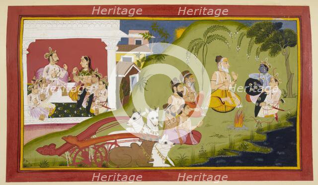 Visvamitra tells a story, 1712.  Creator: Unknown.