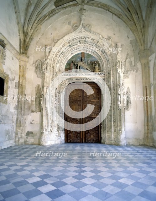 Façade of the church of the Monastery of Santa Maria de El Paular, founded by John I in 1390..