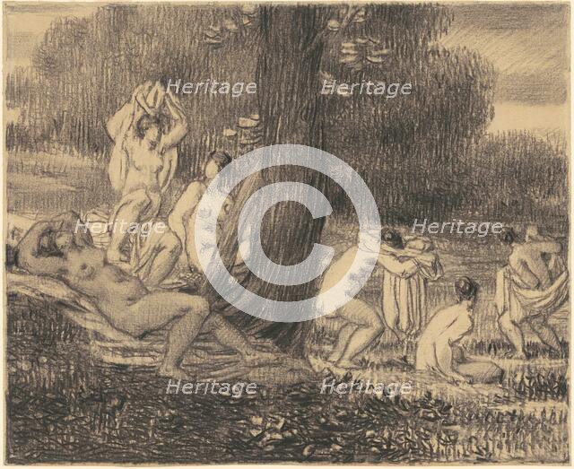 Bathers, 1860s-1870s. Creator: William P. Babcock.