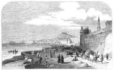 Naples, from the Castel del Carmine - from a drawing by S. Read, 1860. Creator: W Thomas.