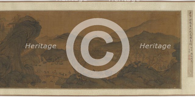 Trestle Roads in the Mountains of Shu, 17th-18th century. Creator: Unknown.