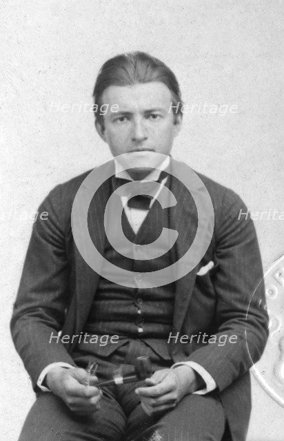 Early passport photograph of Claude Rains (1889-1967), English actor, early 20th century. Artist: Unknown