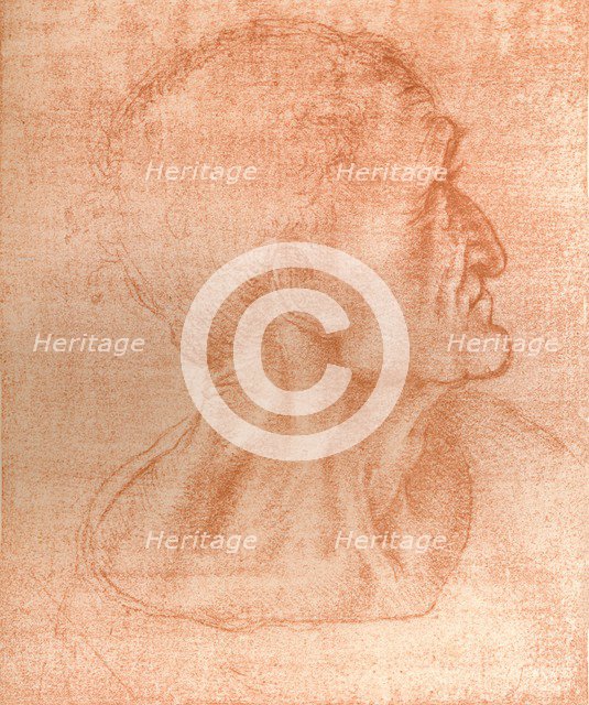 Study for the head of Judas in `The Last Supper`, c1494-c1499 (1883).  Artist: Leonardo da Vinci.