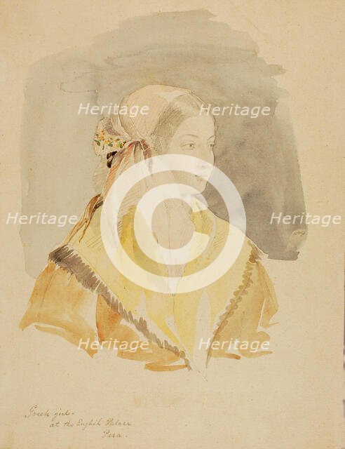 Greek Girl at the English Palace, Pera, n.d. Creator: Miner Kilbourne Kellogg.