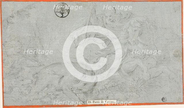 Copy of Scene from the Life of Sulla fresco, in the Hall of Saturn, Pitti Palace, after 1665. Creator: Cesare Dandini.