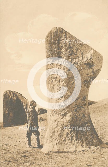 "Salbyk" mound. Stone "Balobal", 1904-1917. Creator: Unknown.