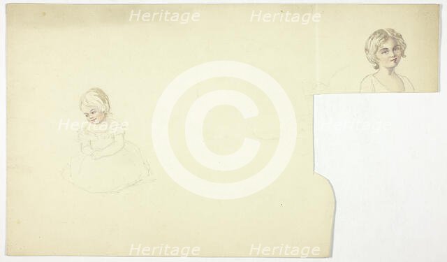 Studies for Portraits of Two Young Girls, n.d. Creator: Elizabeth Murray.