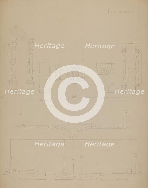 Chair, 1935/1942. Creator: Unknown.