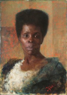 Black Woman, 1895. Creator: Azbe, Anton (1862-1905).