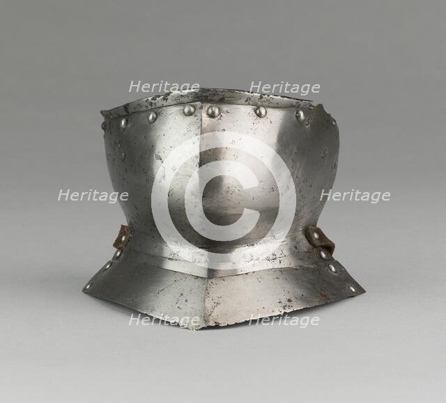 Bevor with two Gorget Plates, Spain, c. 1500, gorget plates possibly later. Creator: Unknown.