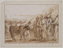 The Cattle Vendor, 1790s. Creator: Giovanni Domenico Tiepolo (Italian, 1727-1804).