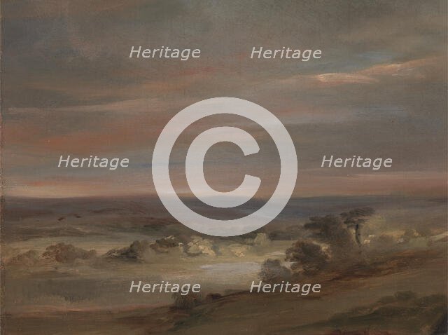 A View on Hampstead Heath, Early Morning, ca. 1821. Creator: John Constable.