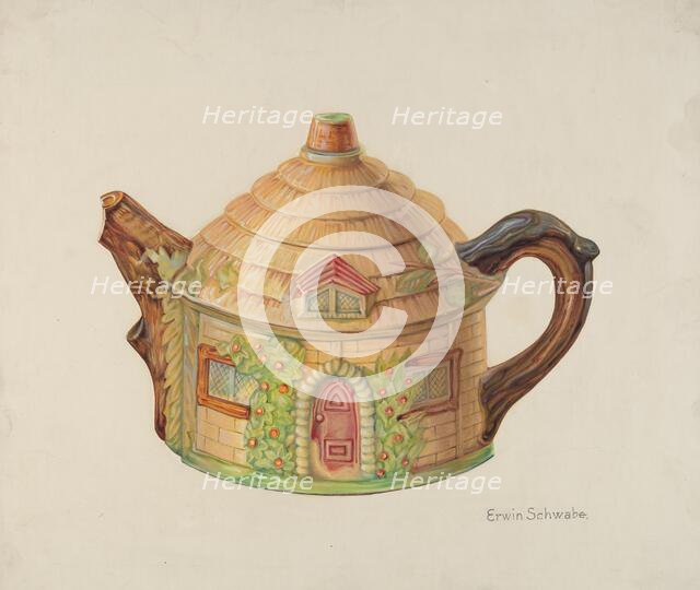 Teapot, 1935/1942. Creator: Erwin Schwabe.