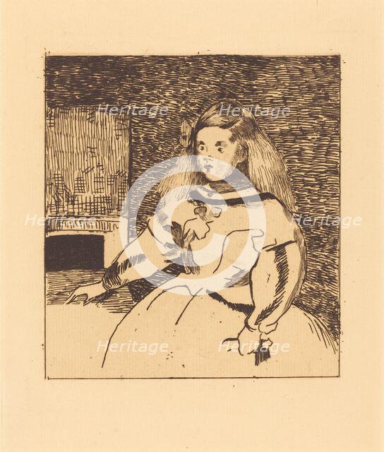 The Infanta Marguerita (Infante Marguerite), 1861. Creator: Edouard Manet.