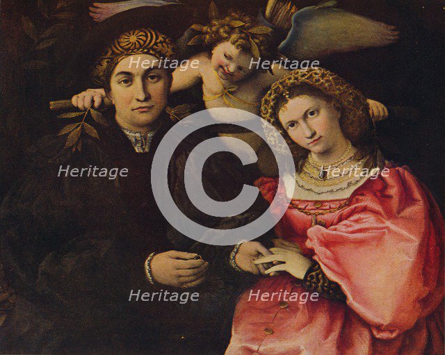 'Desposorio', (Micer Cassotti Marsilio and his wife Faustina), 1523, c1934. Artist: Lorenzo Lotto.