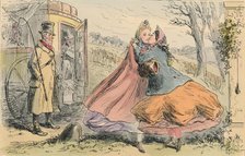 'Miss Shannon's arrival at Baldon Hall', 1855.  Creator: John Leech.