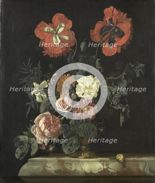 Still Life with Flowers, 1667. Creator: Nicolaes Lachtropius.