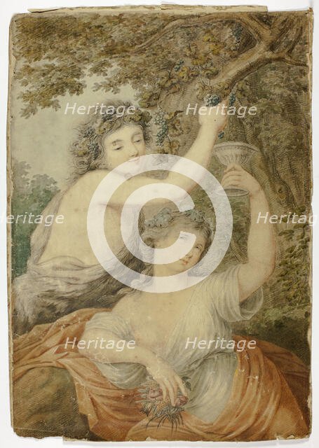 Bacchus and Maiden, 1747/1785. Creator: Giovanni Battista Cipriani.