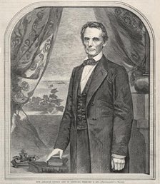 Hon. Abraham Lincoln, Born in Kentucky, February 12, 1809, 1860. Creator: Winslow Homer (American, 1836-1910).
