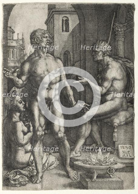 Mucius Saevola, 1530. Creator: Heinrich Aldegrever (German, 1502-1555/61).