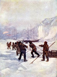 'The ships were called the Terror and the Erebus', 1847, (1905).Artist: A S Forrest