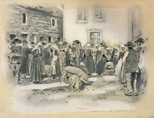'Pig Market', 1903. Artist: Mortimer L Menpes.