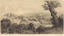 Top of the Hill (Le haut de la colline). Creator: Alphonse Legros.