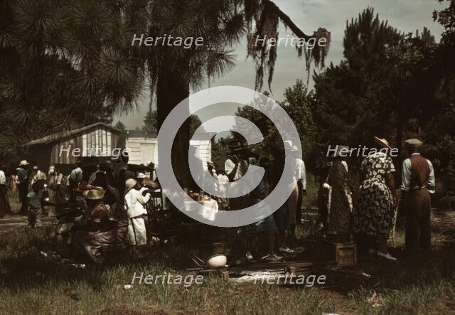 Fourth of July picnic by Negroes, St. Helena Island, S.C., 1939. Creator: Marion Post Wolcott.