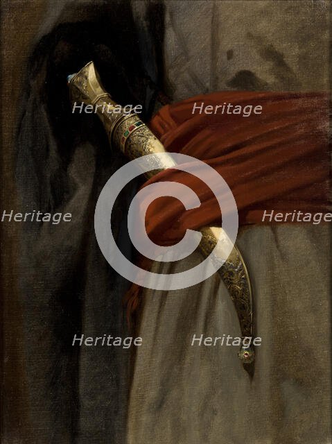 Study of a Khanjar, before 1874. Creator: Stanislaus von Chlebowski.