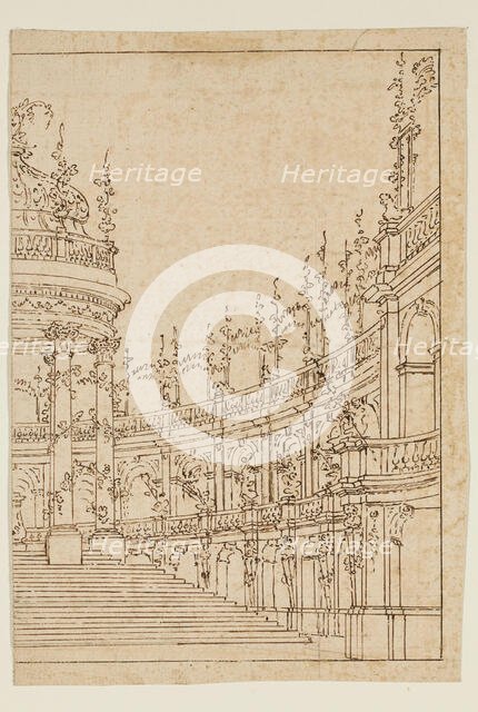 The Temple of Flora, 18th century. Creator: Bernardino Galliari.