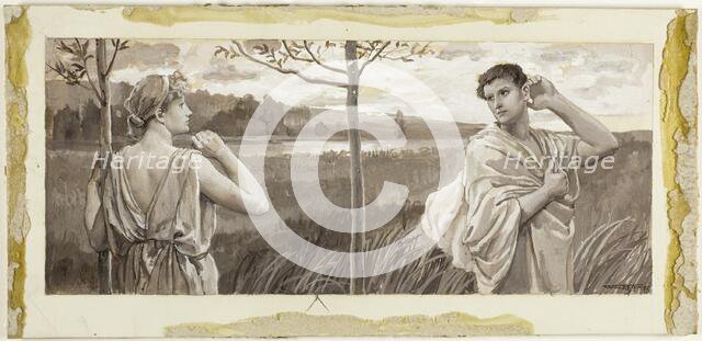 Lycius, Look Back, and Be Some Pity Shown, 1885. Creator: Will H. Low.