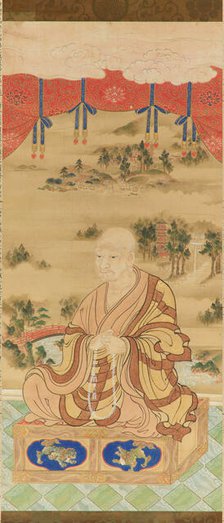 Portrait of of Grand Master Tenkai (1536-1643) , 19th century. Creator: Anonymous ().