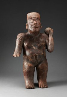 Standing Male Figure Holding a Ball, 100 B.C./A.D. 300. Creator: Unknown.