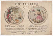 The Contrast, December 1792., December 1792. Creator: Thomas Rowlandson.