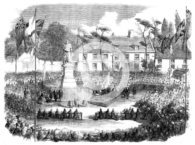 Inauguration of the Statue of Sir Isaac Newton at Grantham, 1858. Creator: Unknown.