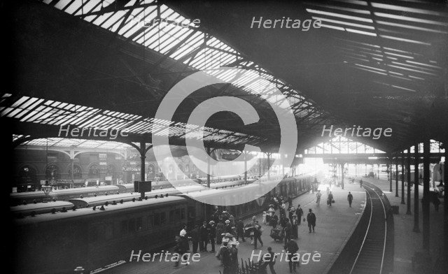 Waterloo Station, York Road, Lambeth, London, c1870-1900. Artist: York & Son