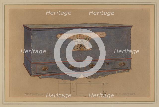 Pa. German Chest, c. 1936. Creator: Elmer G Anderson.