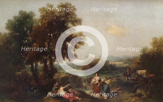 Landscape with Figures, 18th century, (1915). Artist: Francesco Zuccarelli