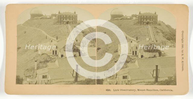 Lick Observatory, Mount Hamilton, California, 1895. Creator: BW Kilburn.