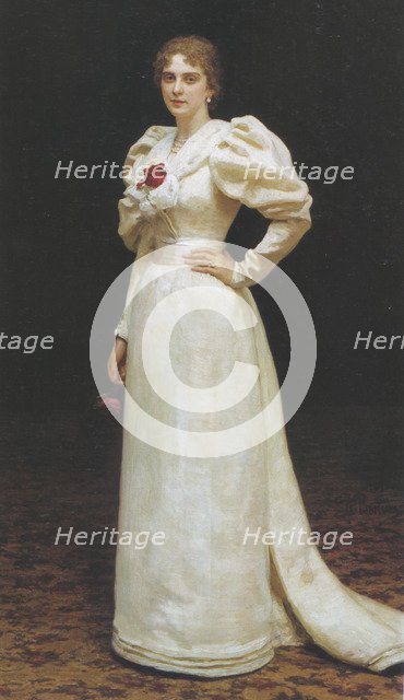 Portrait of Lyudmila Petrovna Steinheil, 1895. Artist: Repin, Ilya Yefimovich (1844-1930)