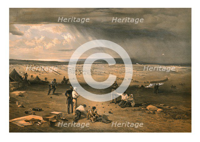 'Camp of the 3rd Division, July 9th 1855'.   Creator: Edmund Walker.