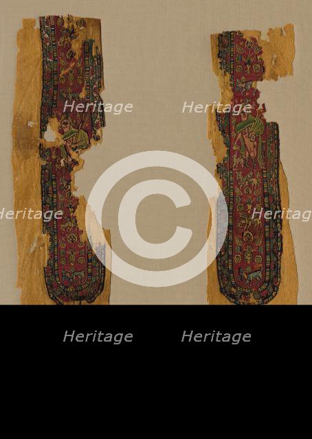 Decorations and Sleeve from a Tunic, 700s. Creator: Unknown.