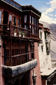 Balconies, Ladakh, India, 1988. Creator: Amanda Waite.