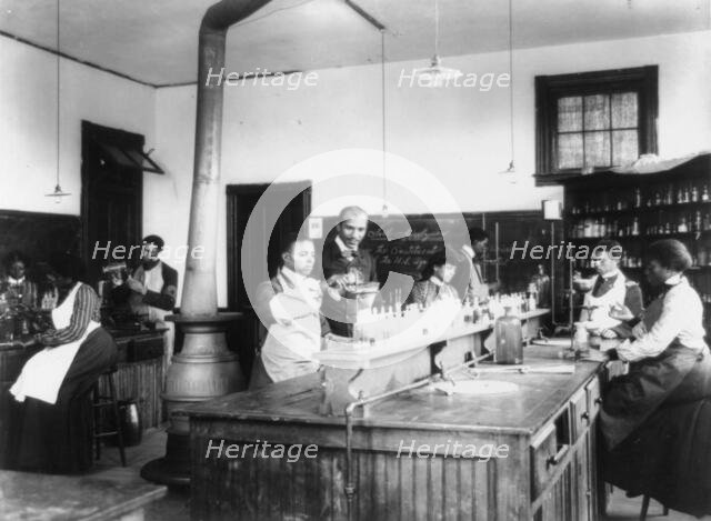 Laboratory at Tuskegee Institute, Alabama, 1902. Creator: Frances Benjamin Johnston.